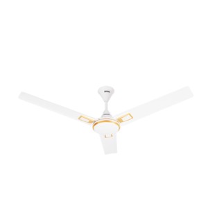 Usha 1200mm Swift Alpha Chrome W/O Reg Rich White Gold Ceiling Fan