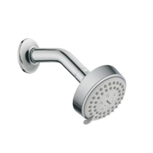 Roca Torrente 80 mm Dual-Flow Shower With Arm And Wall Flange Chrome