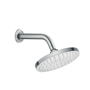 Roca Torrente 175mm Single Flow Shower With Arm And Wall Flange Chrome