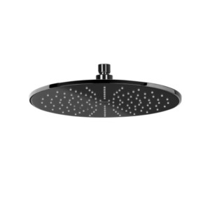 Roca Rainsense Headshower Round Titanium Black 300mm