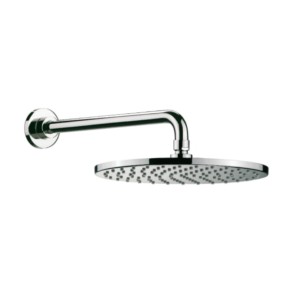 Roca Torrente Round Shower 200mm Shower Head With 337mm Wall-Mounted Shower Arm