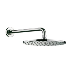Roca Torrente Round Shower With 337mm Long Wall-Mounted Shower Arm 250mm