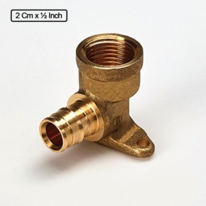 Astral Pex-a pro Elbow with fixing base 2.0x0.5cmxinch