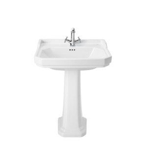 Roca Carmen 650x480 Wash Basin With Rs3370A0000 Compatible Pedestal, Fixing Kit And 1 Taphole