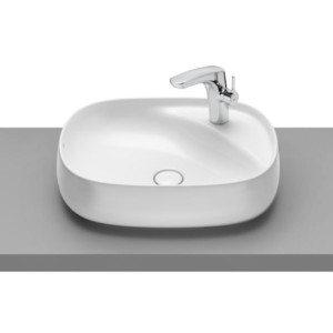 Roca Beyond 585x455mm White Over Counter Top Wash Basin