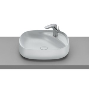 Roca Beyond 585x455 On Countertop Wash Basin Pearl