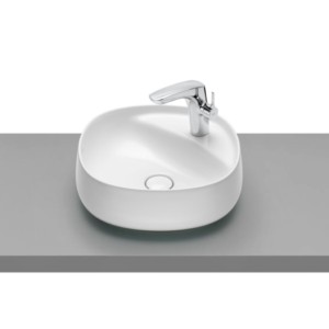 Roca Beyond 455x455mm White Over Counter Top Wash Basin