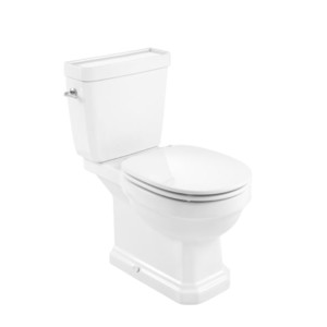 Roca Carmen Rimless Water Closet With Dual Outlet, Rs3410A1000 Cistern And Lid With Dual Flush 4.5/3L Side Activation And Ra801B5200B Supralit Soft Close Seat Cover White