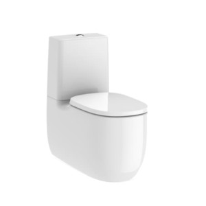 Roca Beyond Floor Mounted Closet Coupled Water Closet With Rs3410B1000 Cistern And Ra801B8200B Seat Cover