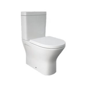 Rak Resort 600x360x400 P Trap Dual Outlet Couple Floor Mounted Water Closet with Cistern with 4.5L Flush and Urea Soft Close Seat Cover White