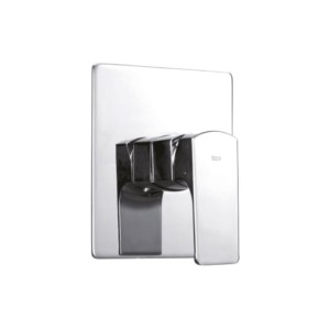 Roca Escuadra Cold Tap Concealed Stop Cock 0.5Inch With Decor Base Plate Chrome