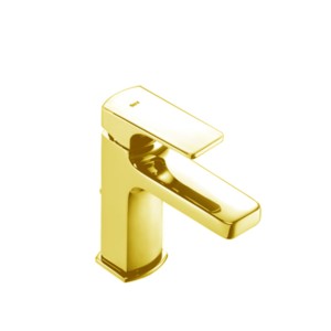 Roca Escuadra Basin Mixer With Pop-Up Waste Gold