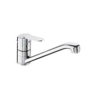 Roca Victoria Single-Lever Kitchen Mixer With Swivel-Spout, Aerator And Flexible Supply Connections Chrome