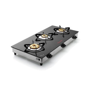 Butterfly Reflection 3B Back Nozzle Glass Top Gas Stove