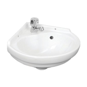 Somany Regular Corner 410x395x200mm Wash Basin