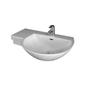 Rak Reserva Wing Left 75cm 750x510x185 Cloakroom Wash Basin White