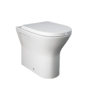 Rak Resort 550x360x400 Rimless S Trap Extended Wall Hung Water Closet with Urea Soft Close Seat Cover White