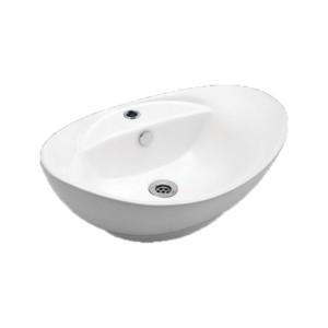 Rak Rhine 580x380x215 Table Top Wash Basin White