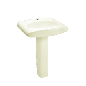 Rak Riviera 560x440x195 Wash Basin Ivory with Flora 20 Full Pedestal