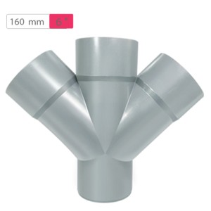 Finolex SWR Selfit Double Y Plain 160mm 6inch