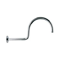 Jaquar Victorian Shower Arm 20mm & 480mm Long Round Wall Mounted with Flange