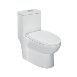 Jaquar Solo 360x725x735mm S Trap 300mm Single Piece Water Closet with UF Soft Close Seat Cover