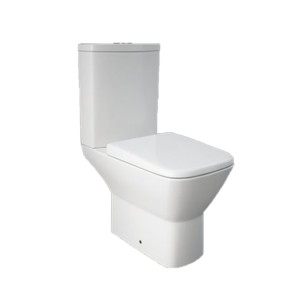 Rak Summit 650x360x400 S Trap 240mm Couple Floor Mounted Water Closet With Cistern of 4.5L Flush and Urea Soft Close Seat Cover