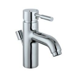 Jaquar Solo Single Lever Basin Mixer with Popup Waste System & 450mm Long Braided Hoses