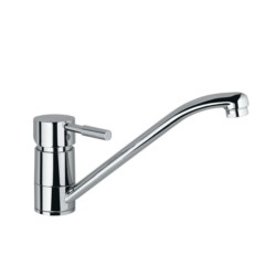 Jaquar Solo Single Lever Sink Mixer with Swinging Spout (Table Mounted) with 450mm Long Braided Hoses