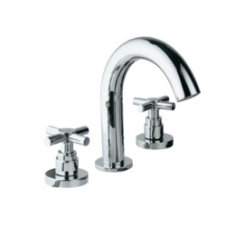 Jaquar Solo Bathtub Filler consisting of 2 control cocks and one spout, 20mm cartridge size