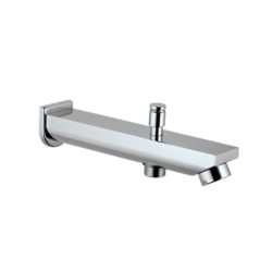 Jaquar D-Shape Bathtub Spout with Button Attachment For Hand Shower with Wall Flange