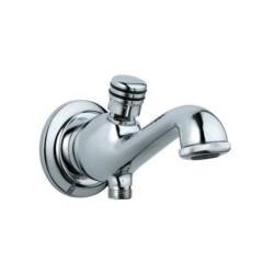 Jaquar Queens Bathtub Spout with Button Attachment for Hand Shower with Wall Flange