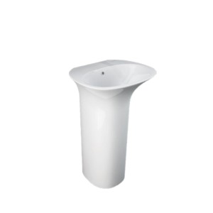 Rak Sensation 55cm 550x460x900 Full Pedestal Wash Basin with Hidden Fixations