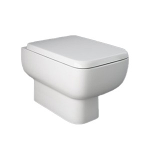 Rak Series 600 Rimless 520x350x430 Wall Hung Water Closet with Hidden Fixations and Urea Soft Close Seat Cover White