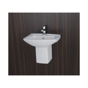 Sonet Silver 18x14inch Colour Half Pedestal Wash Basin