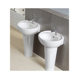 Sonet Simin 19x19inch Full Pedestal Wash Basin