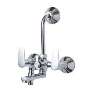 Johnson Fusion Wall Mixer 3 in 1 with Bend Pipe Quarter Turn