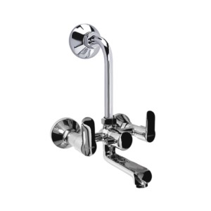 Johnson Viva Wall Mixer 2 in 1 with Bend Pipe Quarter Turn