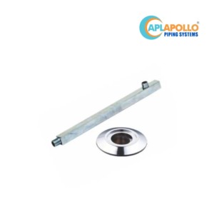 APL Apollo 15inch Square SS Shower Arm with SS Flange