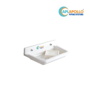 APL Apollo Bright PTMT Soap Dish White