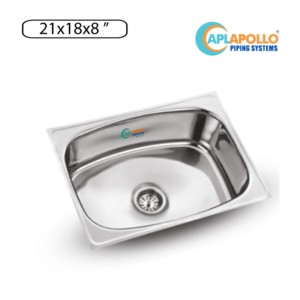 APL Apollo Classic 21x8x8inch Single Bowl Kitchen Sink