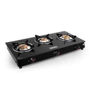 Blueberry Twinkle 3B Medium Glass top Black body Gas stove