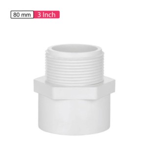 APL Apollo UPVC Male Adaptor Plastic Threaded 3inch 80mm SCH40