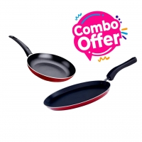 Impex IFP2442 Fry Pan and ITP2820 Aluminium Tawa Pan