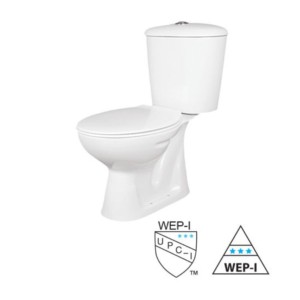 Somany Uniek 385x660x780mm S-Trap 220mm Two Piece Water Closet with Uniek Cistern and Grande Internal Fittings Dual Flush and Standard Plus Seat Cover 