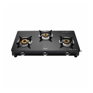 Preethi Valentino Crabon 3B Glass Top Gas Stove