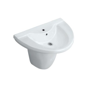 Jaquar Vignette 720x465x190mm Half Pedestal Wash Basin
