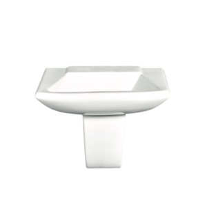 Eauset Brenta 570x410x450 White Wash Basin with WBR0802SW Half Pedestal