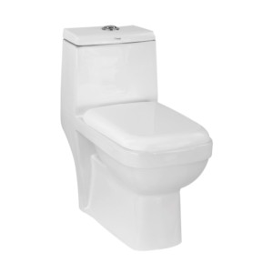 Eauset Elbrus 660x350x710mm S Trap 220mm White One Piece Water Closet with Seat Cover