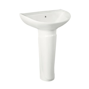 Eauset Fuji 570x440x855 White Wash Basin with WFU0801SW Full Pedestal
